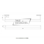 STEINBERG SERIA 460 wieszak na ręcznik 600mm 460 2600 / 4602600 / 460.2600