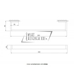 STEINBERG SERIA 460 wieszak na ręcznik 450mm 460 2645 / 4602645 / 460.2645