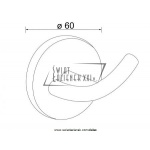 STEINBERG SERIA 650 haczyk na ręcznik podwójny chrom 650 2400 / 6502400 / 650.2400