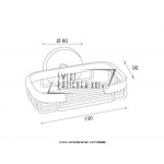 STEINBERG SERIA 650 koszyk pod prysznic 650 2300 / 6502300 / 650.2300