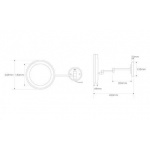 STEINBERG SERIA 650 Podświetlane lusterko do makijażu 650 9020 / 6509020 / 650.9020