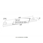 STEINBERG SERIA 650 wieszak na ręcznik 600mm 650 2600 / 6502600 / 650.2600