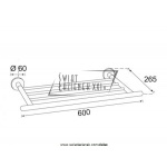 STEINBERG SERIA 650 wieszak na ręcznik 650 2700 / 6502700 / 650.2700