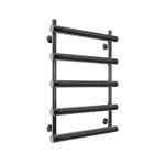 Sunerzha Atlant Grzejnik łazienkowy ścienny 78,8x57,4 cm Czarna perła 55440