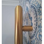      Sunerzha Bodes Grzejnik łazienkowy ścienny 80x50 cm Złoty szczotkowany z zaworami BO8050BG + RMVS-PEX-BG WYPRZEDAŻ EKSPOZYCJI!!