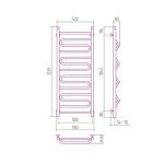 Sunerzha Elegy Grzejnik łazienkowy ścienny 123,9x53,2 cm Złoty 53040