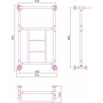 Sunerzha Renesance Grzejnik łazienkowy ścienny złoty 53465