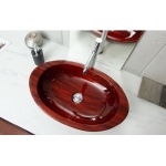 Ambivalent Dola Umywalka nablatowa 58,4x38,5x14 cm drewniana DOLA