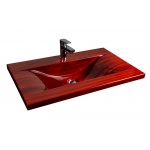 Ambivalent Imola Umywalka wpuszczana w blat 73,5x43,5x14 cm drewniana IMOLA