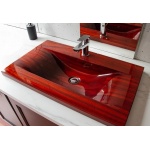 Ambivalent Imola Umywalka wpuszczana w blat 73,5x43,5x14 cm drewniana IMOLA