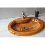 Ambivalent Linta Umywalka wpuszczana blat 58,4x46x12 cm drewniana LINTA