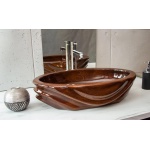 Ambivalent Roko Umywalka nablatowa 58,4x38,5x14 cm drewniana ROKO