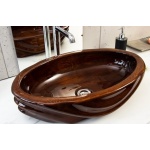 Ambivalent Roko Umywalka nablatowa 58,4x38,5x14 cm drewniana ROKO