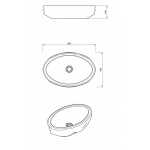 Ambivalent Roko Umywalka nablatowa 58,4x38,5x14 cm drewniana ROKO