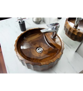 Ambivalent Roman Umywalka nablatowa 40,3x13,5 cm drewniana ROMAN