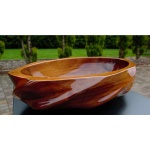 Ambivalent Weles Umywalka nablatowa 58,5x37,6x14 cm drewniana WELES