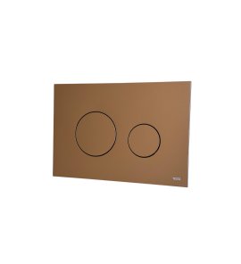 TECE Loop Przycisk spłukujący do WC podwójny 22x15 czerwony brąz 9240937