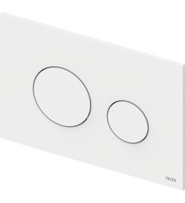 TECE Loop Przycisk spłukujący do WC podwójny 22x15 biały połysk 9240920