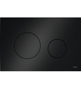 TECE Loop Przycisk spłukujący do WC podwójny 22x15 czarny połysk 9240924