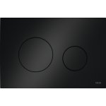 TECE Loop Przycisk spłukujący do WC podwójny 22x15 czarny połysk 9240924