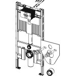   TECE Profil stelaż podtynkowy do WC Octa II 8 cm 9300502 W MAGAZYNIE!!