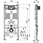   TECE Profil stelaż podtynkowy do WC Octa II 8 cm 9300502 W MAGAZYNIE!!