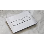   TECE Solid Przycisk spłukujący do WC podwójny 22x15 stal nierdzewna szczotkowana 9240430