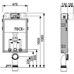  Tece TECEbox Spłuczka podtynkowa WC do zabudowy 9370000 W MAGAZYNIE!!