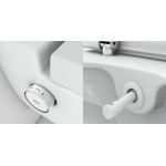 Tece TECEOne Miska WC wisząca bezkołnierzowa z funkcją myjącą z deską wolnoopadającą biała 9700200+9700600
