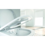 Tece TECEOne Miska WC wisząca bezkołnierzowa z funkcją myjącą z deską wolnoopadającą biała 9700200+9700600