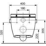 Tece TECEOne Miska WC wisząca bezkołnierzowa z funkcją myjącą z deską wolnoopadającą biała 9700200+9700600