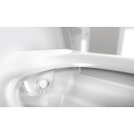 Tece TECEOne Miska WC wisząca bezkołnierzowa z funkcją myjącą z deską wolnoopadającą biała 9700200+9700600