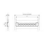Terma Happy Wieszak na ręcznik RABBIT 400x70 mm WRWH1B034