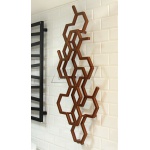 Terma Hex Grzejnik wodny ścienny 122x48,6 cm Copper WGH2X122048KCOPZX