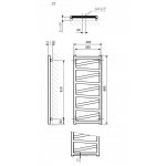 Terma Vipera Grzejnik wodny ścienny 99x40 cm czerwony (Soft 3028) WGVPA099040KS38ZX