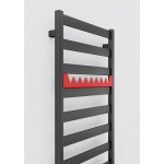 Terma Vivo Grzejnik Łazienkowy wodny ścienny 115x40 cm Metalic Grey WGVOV115040