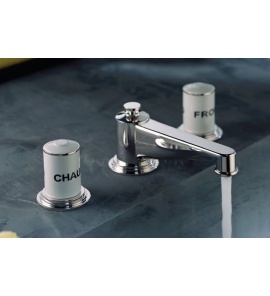 THG Faubourg Bateria umywalkowa 3-otworowa z korkiem automatycznym chrom G2K.A02.151