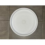 Tondo Umywalka stawiana na blat ∅48 cm biały mat z korkiem klik klak GD1157TMW 