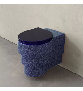 Trone Callipyge Miska bezrantowa 57x42 z deską wolnoopadającą flaked blue CALLIPYGEFB