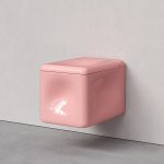 Trone Orgueil Miska wisząca bezrantowa 53,5x37 z deską wolnoopadającą pink ORQUEILPINK