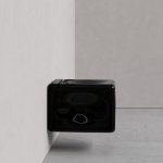 Trone Orgueil Miska wisząca bezrantowa 53,5x37 z deską wolnoopadającą black ORQUEILBLACK