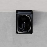 Trone Orgueil Miska wisząca bezrantowa 53,5x37 z deską wolnoopadającą black ORQUEILBLACK