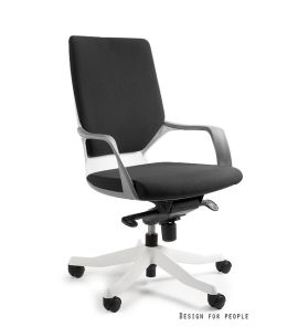 Unique Apollo M Fotel biurowy biały/czarny W-908W-BL418