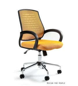 Unique Award Fotel biurowy żółty W-120-10