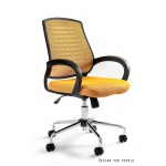 Unique Award Fotel biurowy żółty W-120-10