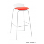 Unique Duke Krzesło białe/czerwone 7-87A-0-2