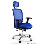 Unique Expander Fotel biurowy niebieski W-94-7