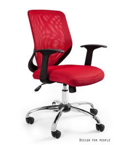 Unique Mobi Fotel biurowy czerwony W-95-2