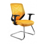 Unique Mobi Skid Fotel biurowy żółty W-953-10