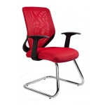 Unique Mobi Skid Fotel biurowy czerwony W-953-2
